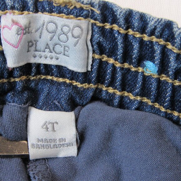 The Children's Place Denim Skort Toddler Girl's Size 4T Snap Button Closure - Picture 7 of 7